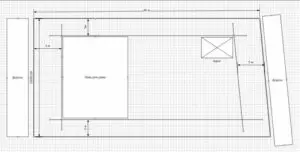 Как нарисовать схему с размерами отступов дома на земельном участке